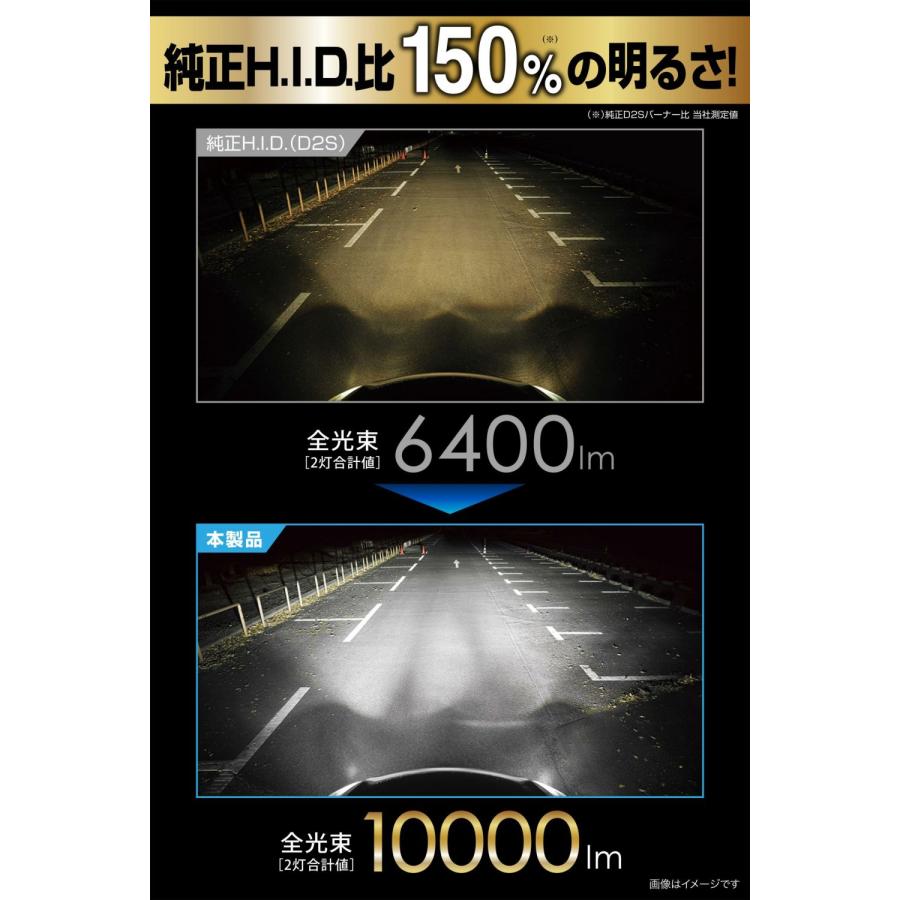 送料無料！(定形外大発送) カーメイト GIGA LEDヘッドバルブ D10 6000K