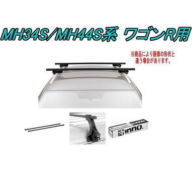 送料無料！INNO キャリアセット スクエアベース スズキ MH34S/MH44S系