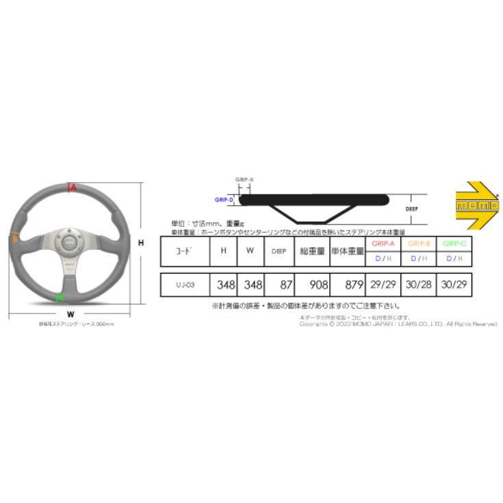 【MOMO（モモ）正規品】 ステアリング ウルトラ ジャパン レッド ブラック レザー 【UJ-03】｜hkbsports｜02