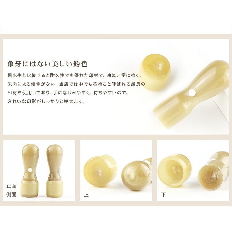 10年保証】印鑑 オランダ水牛 実印 会社印鑑セット 会社印 代表取締役