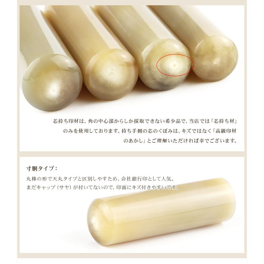 10年保証】印鑑 オランダ水牛 純色 会社印鑑セット 会社印 代表