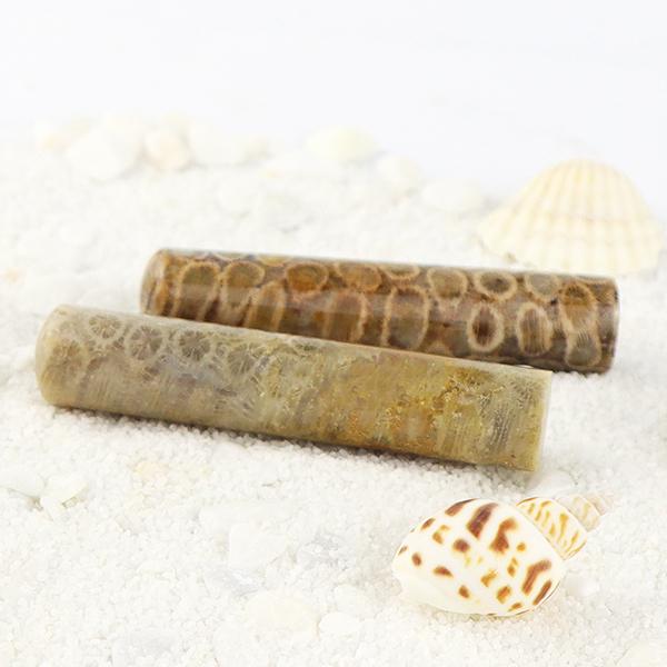 3月誕生石】水晶印鑑・宝石印鑑・珊瑚・サンゴ・女性実印・コーラル