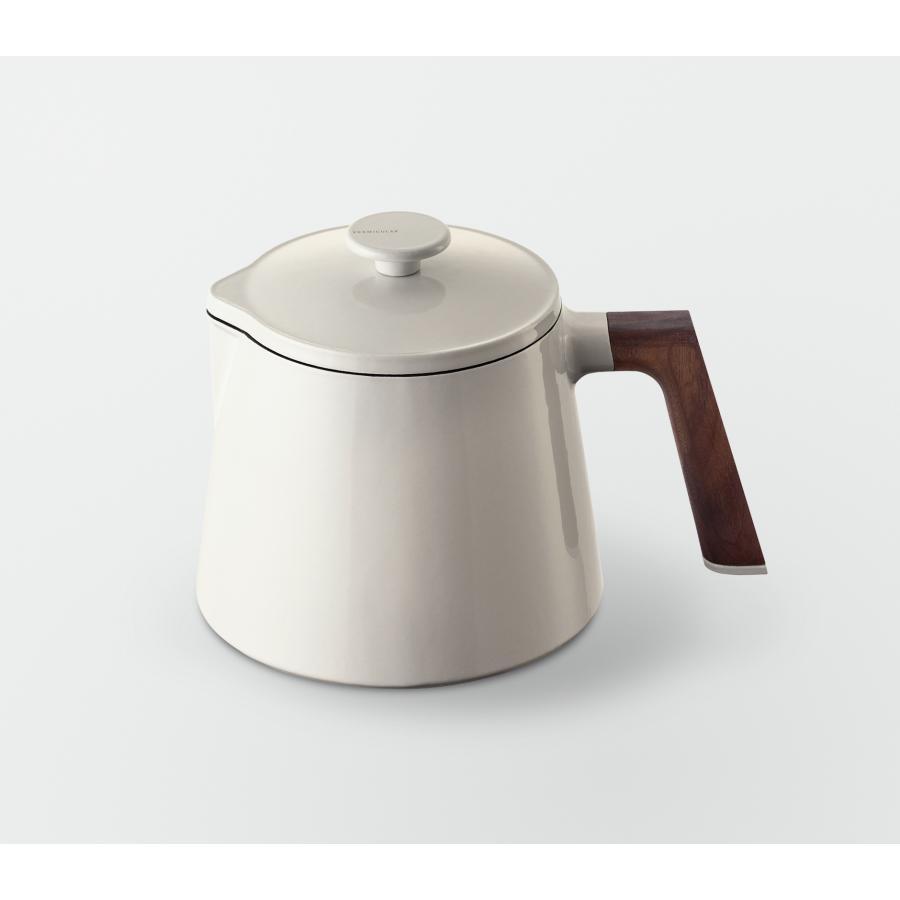 バーミュキュラ　オーブンポット2 ホワイト オーブンポット 2 22cm セルフスタンディングリッド[シーソルト