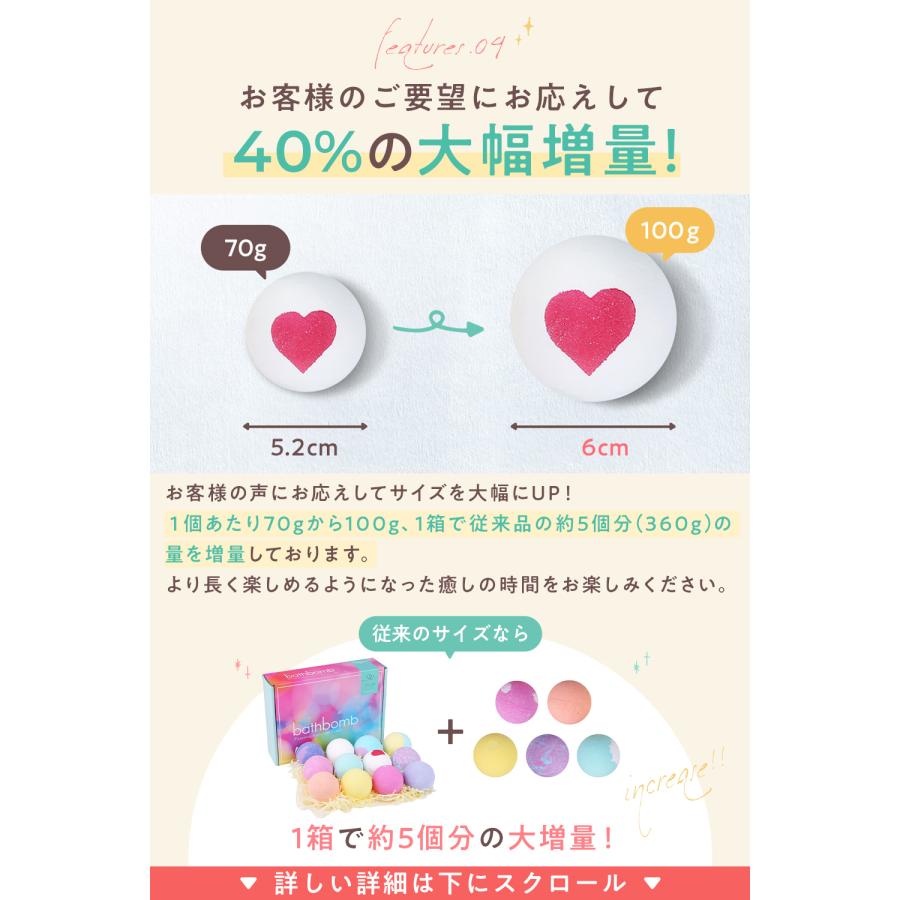 バスボム 入浴剤 ギフト プレゼント 誕生日 冬ギフト 女性 Relysia -レリシア- 12個 セット 女子 バスボール おしゃれ 贈り物 かわいい クリスマス 友達 母 | Relysia | 06