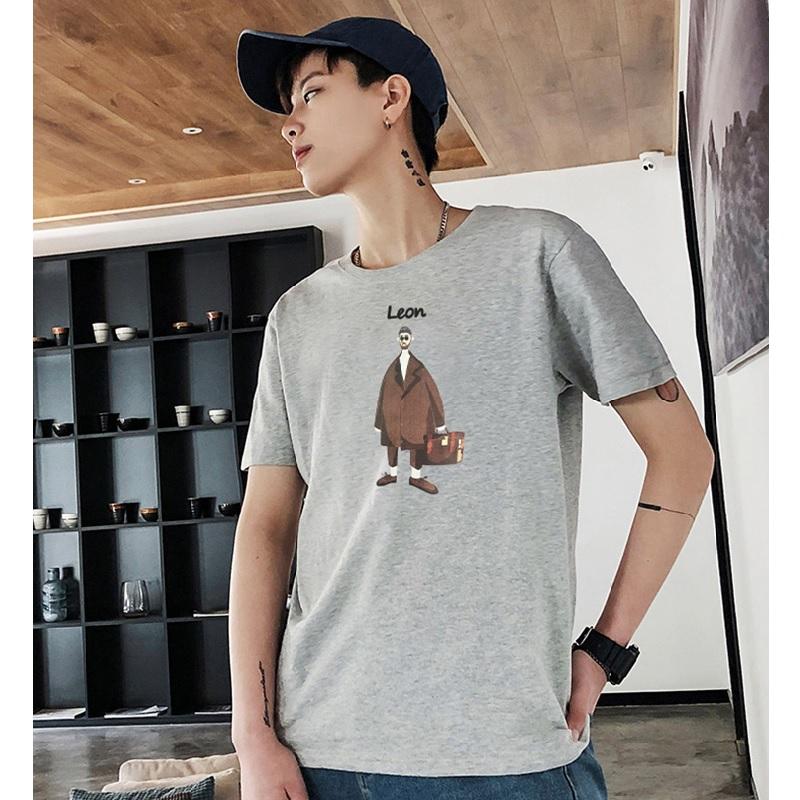 送料無料 メンズ シャツ ユニセックス レディース Leon レオンプリントtシャツ トップス プリントtシャツ カジュアル レトロ シンプル El Hkhshop 通販 Yahoo ショッピング