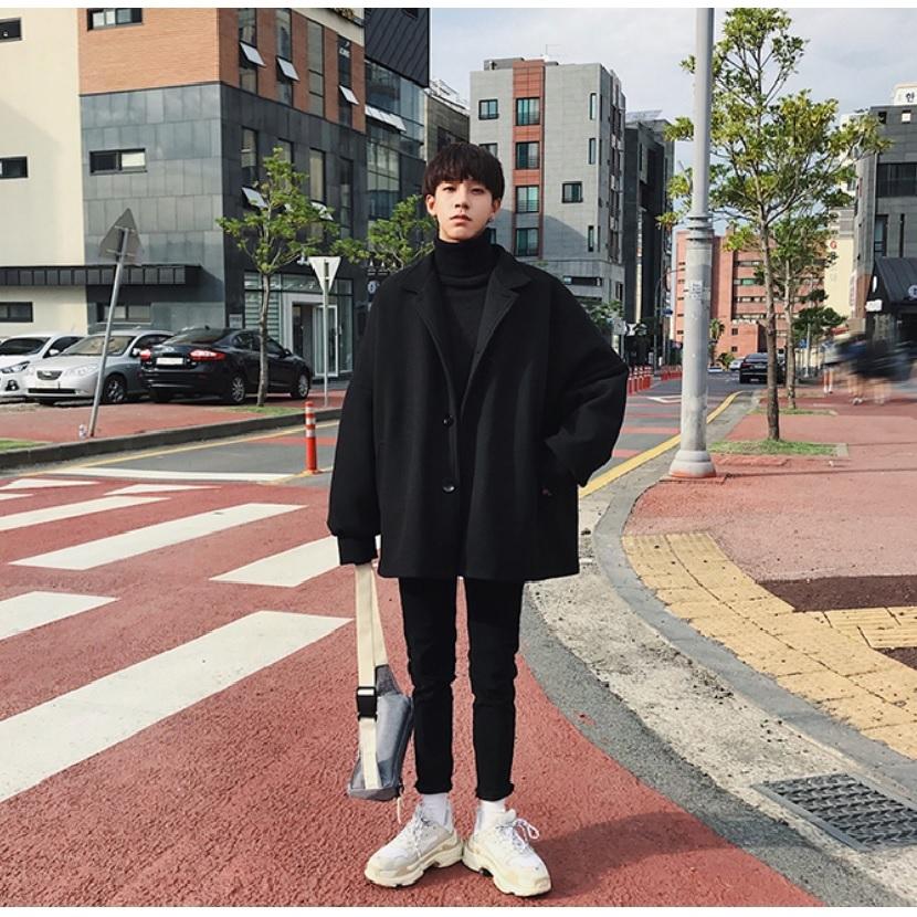 送料無料 メンズ ジャケット コート オーバーサイズ ビックシルエット カジュアル ウールコート ゆったり 韓国スタイル 冬 防寒 あたたかい El Hkhshop 通販 Yahoo ショッピング