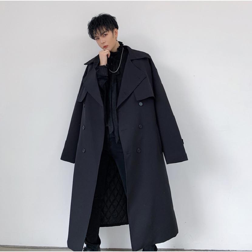 ビッグシルエット チェスターコート ロングコート X 冬服 アウター 韓国