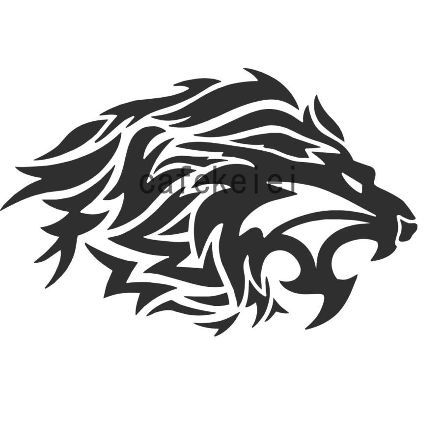 カッティングステッカー 選べる14色 トライバル Tatto Lion ライオン 顔 ジャングル デカール 大サイズ 001 004 2 001 004 2 Hkk Store 通販 Yahoo ショッピング