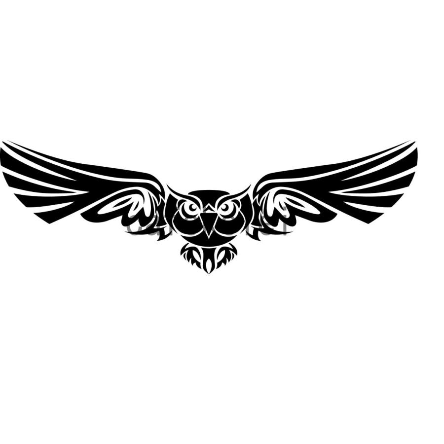 カッティングステッカー 選べる14色 ハロウィン Halloween Tatto トライバル フクロウ Owl 梟 タトゥ 001 005 1 001 005 1 Hkk Store 通販 Yahoo ショッピング