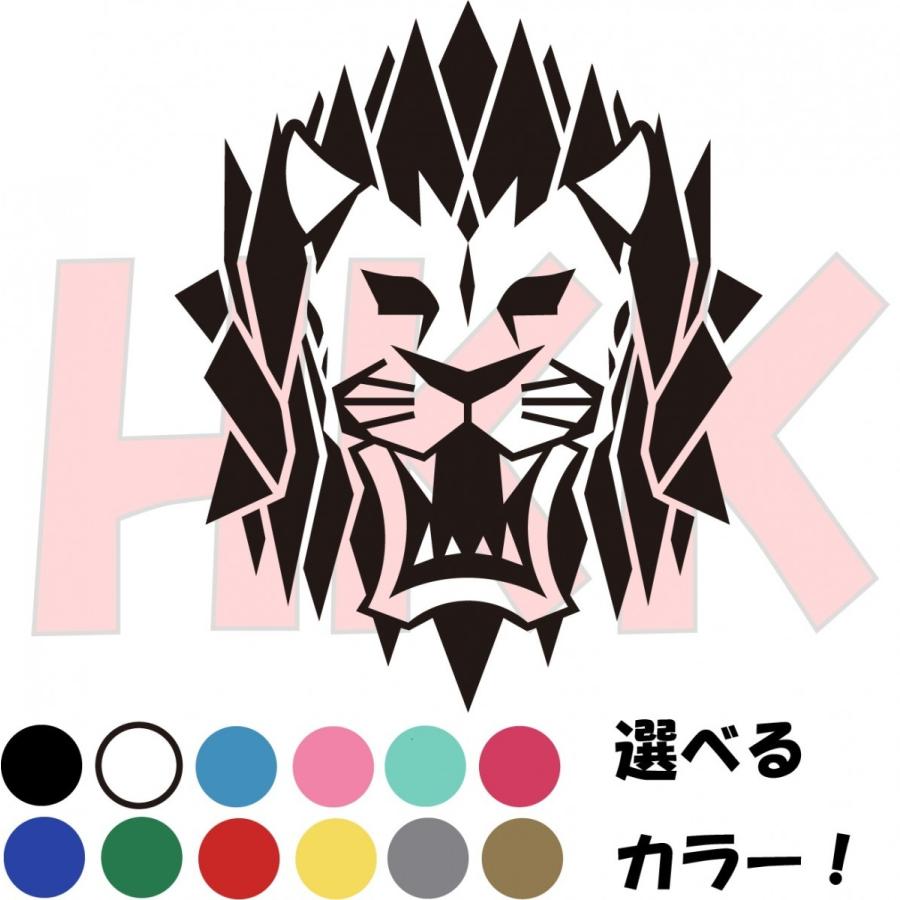 カッティングステッカー 選べる14色 トライバル Lion ライオン 獅子 顔 百獣の王 デカール 小サイズ Tukahara Ltp002 1 Tukahara Ltp002 1 Hkk Store 通販 Yahoo ショッピング