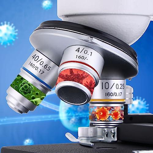 Misoterm 複合型双眼顕微鏡 40X?2000倍 デュアルLED照明顕微鏡 Misoterm 複合型双眼顕微鏡 40X?2000倍 デュアルLED照明顕微鏡