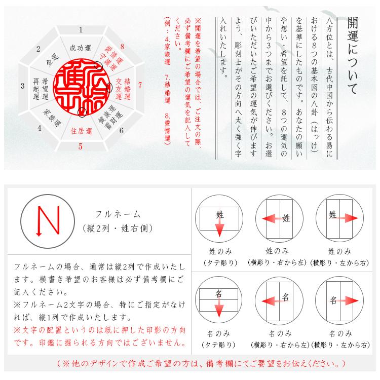 3本セット　おしゃれケース・アタリ付き【1月の誕生石】特価 宝石印鑑 ガーネット 石榴石 女性 実印 おしゃれはんこ 印鑑 銀行印 認印 女性 ハンコ_5