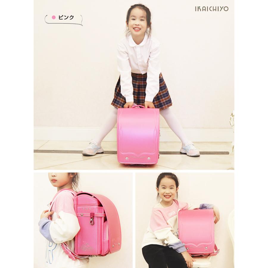 ランドセル 女の子 5点プレゼント６年保証  A4 入学祝い ランドセル  カバー付 軽い 大容量 お名前スタンプ無料【ランドセル・パール】_3