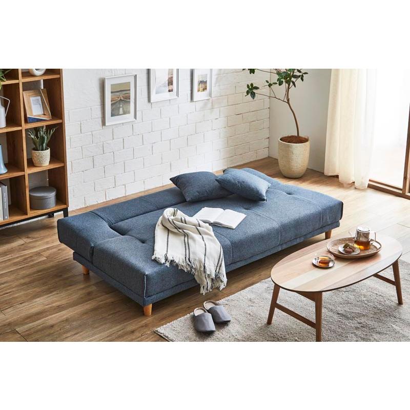 ⭐︎ソファーベッド3人掛け/関家具/千鳥柄/送料設置無料！オシャレ