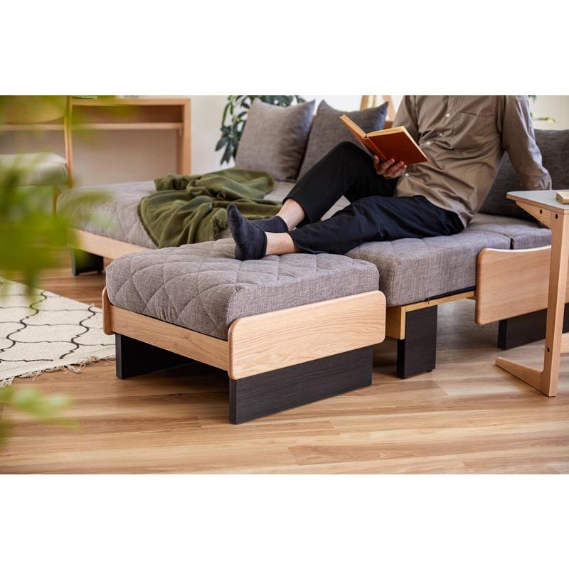 ソファ　スツール 楽天市場】オットマン 単品 （2人掛け片肘ソファ別売り） ソファ