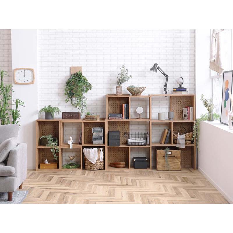 関家具 シェルフ 2step 2段シェルフ layer レイヤー 伸長式 90度回転