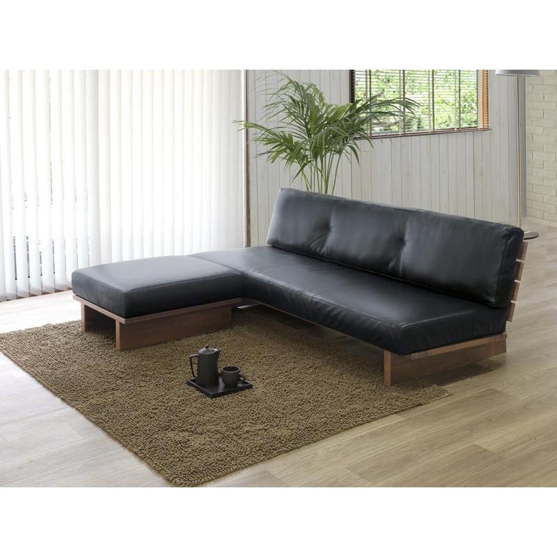 ソファ 本革 3人掛け 幅180cm LEATHER WOOD2 レザーウッド2 ロー ソファ 本革 3人掛け 幅180cm LEATHER WOOD2 レザーウッド2 ロー