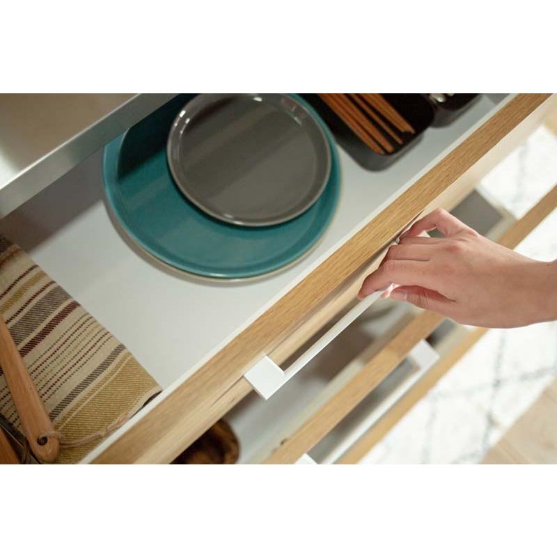 関家具 オープン ボード 幅140cm ステンレス天板 Lindt リンツ 2口