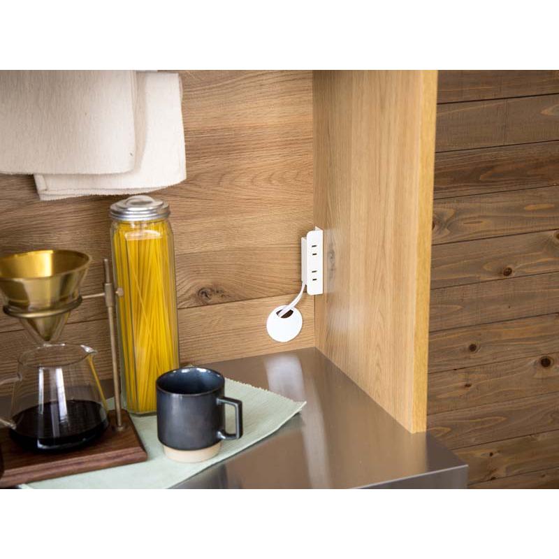 関家具 オープン ボード 幅140cm ステンレス天板 Lindt リンツ 2口