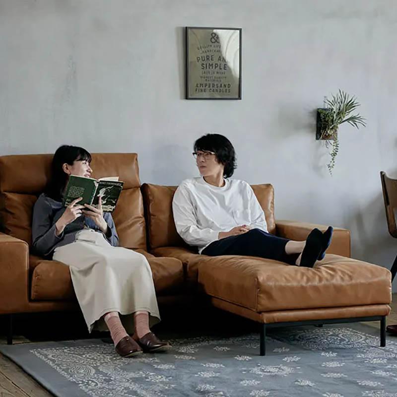 ソファ スツール プルート pluto comform オットマン ヴィンテージ風 フェザー スーパーレザーテックス スチール脚 ローバック カスタマイズ リビング 関家具 | CRUSH CRASH PROJECT | 12