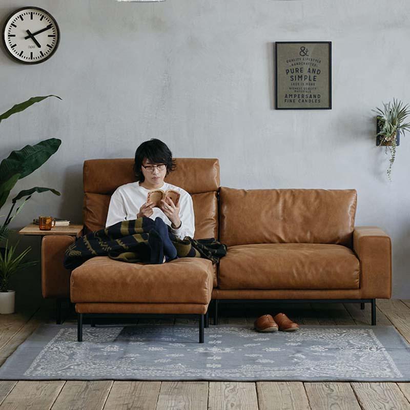 ソファ スツール プルート pluto comform オットマン ヴィンテージ風 フェザー スーパーレザーテックス スチール脚 ローバック カスタマイズ リビング 関家具 | CRUSH CRASH PROJECT | 08