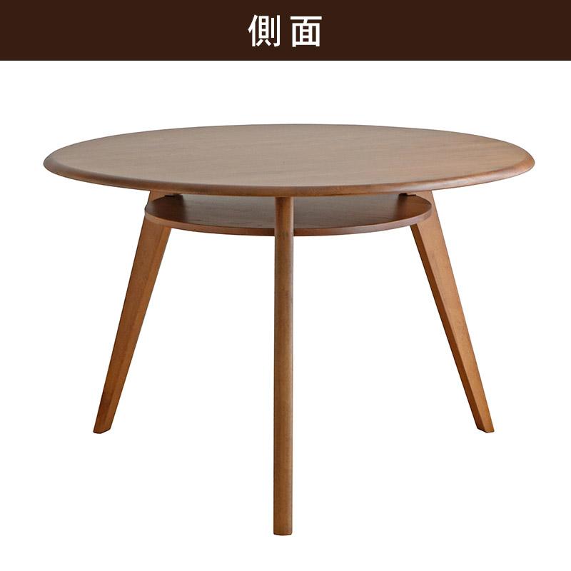 北欧　円形ダイニングテーブル　丸テーブル　無垢材 楽天市場】ダイニングテーブル 丸 110cm 3人掛け 単品 丸