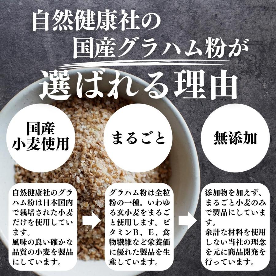 グラハム粉 1kg 国産 粗挽き 全粒粉 小麦粉 業務用 パン用｜hl-labo｜07