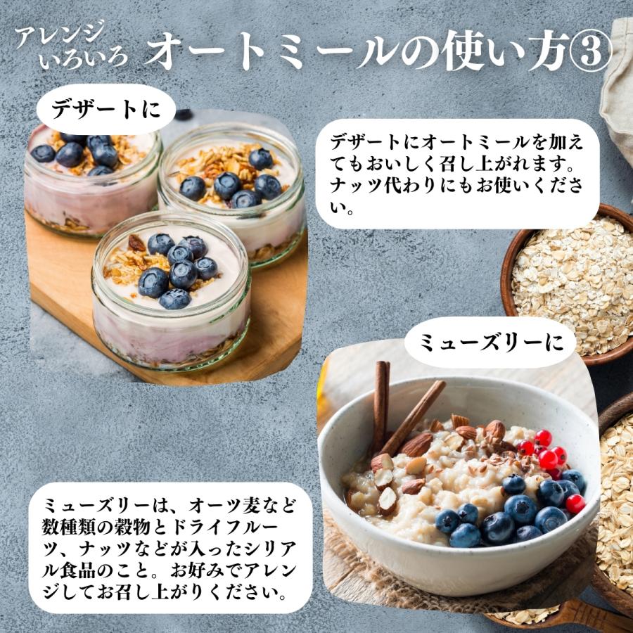 オートミール 1kg×2個 無添加 インスタント グラノーラ シリアル オーツ麦 | 自然健康社 | 10