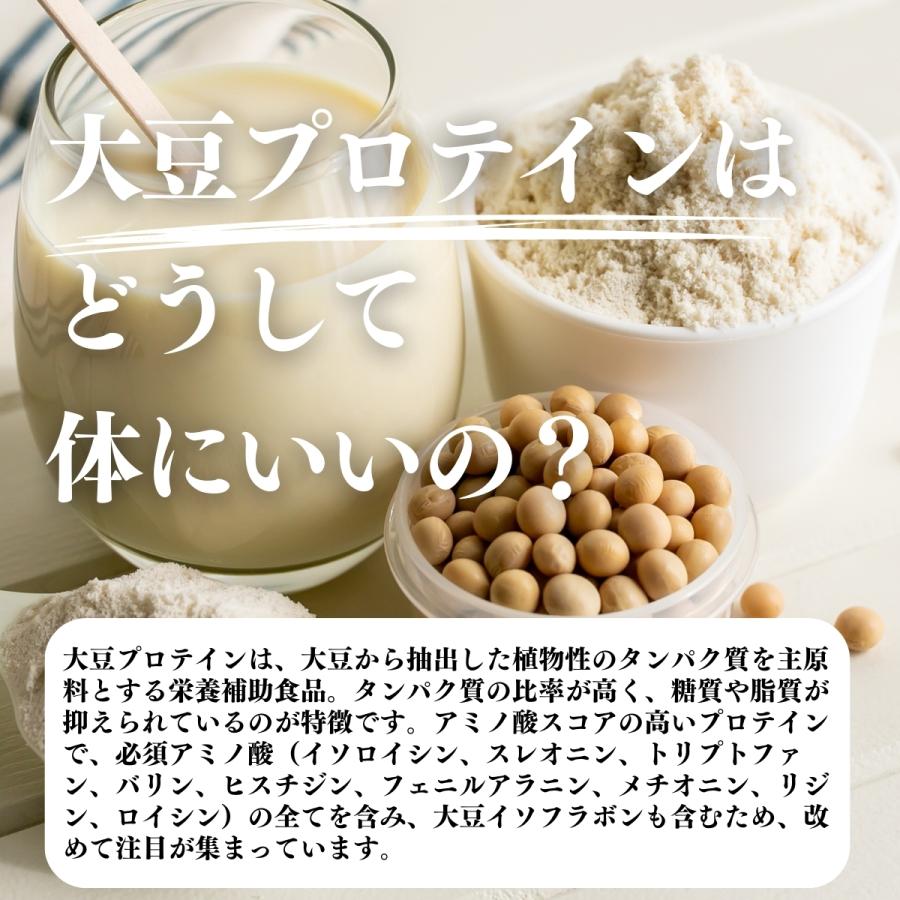 純正プロテイン 500g×4個 ソイ 大豆 プロテイン 無添加 女性 高齢者の画像
