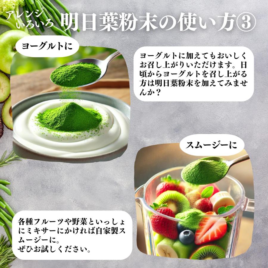 明日葉粉末 1kg×5個 明日葉 パウダー 青汁 粉末 国産 八丈島産 爆買 | 自然健康社 | 10