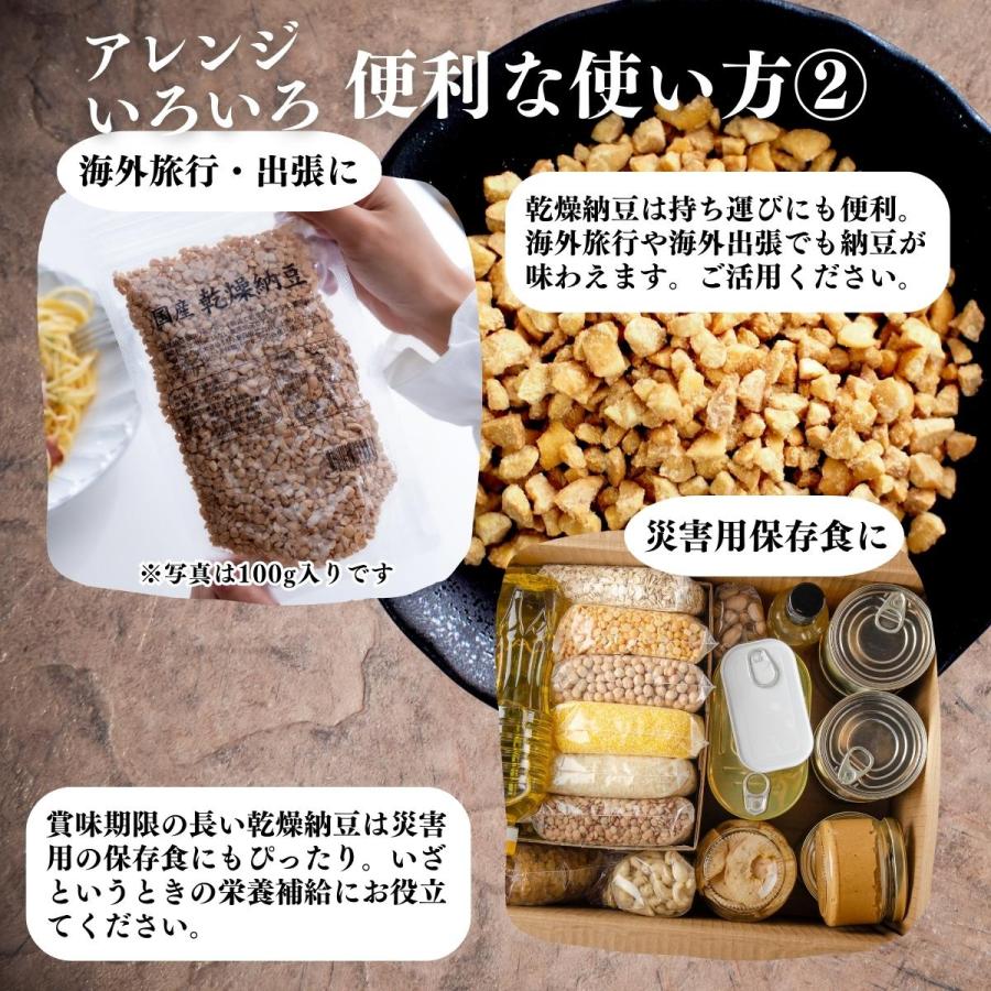 乾燥納豆 1kg ドライ納豆 ひきわり納豆 無添加 犬 国産の画像