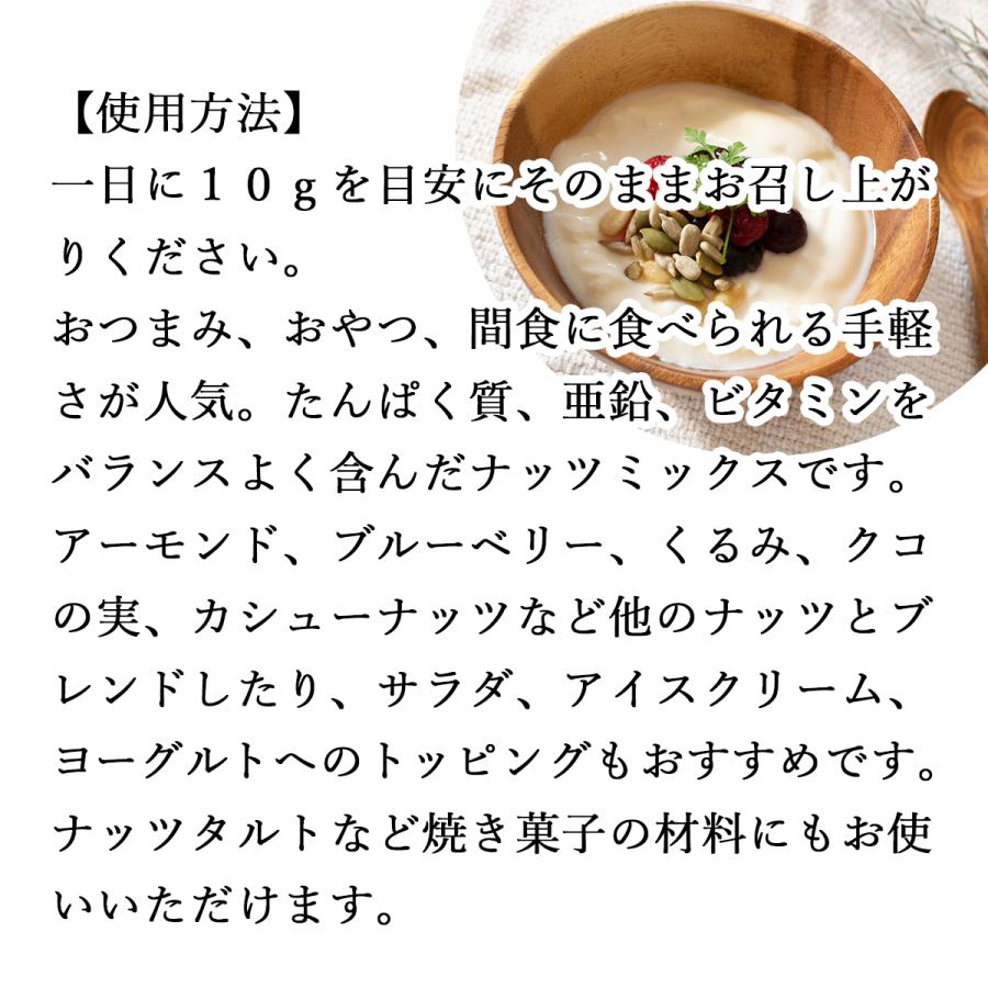 自然健康社 亜鉛食ミックス 360g(120g×3袋) ミックスナッツ 松の実