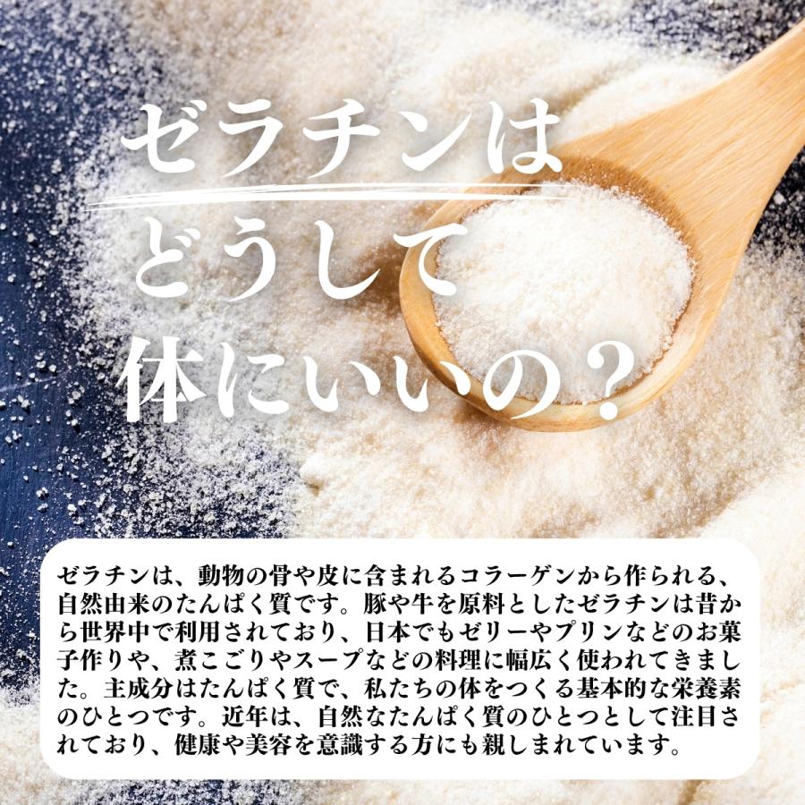 自然健康社 豚皮 ゼラチン 100食 パウダー 無添加 業務用 粉末 原料 個