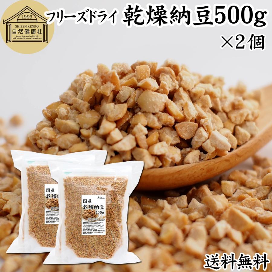 国産 乾燥納豆500g 2個 無添加 ドライ納豆 フリーズドライ 送料無料 Supersport Tn