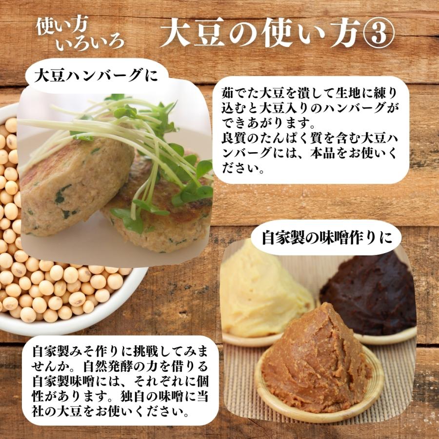 大豆 1kg×2個 国産 北海道産 トヨマサリ とよまさり ユキホマレ 乾燥 無添加 味噌用 豆乳用 生豆 | 自然健康社 | 10