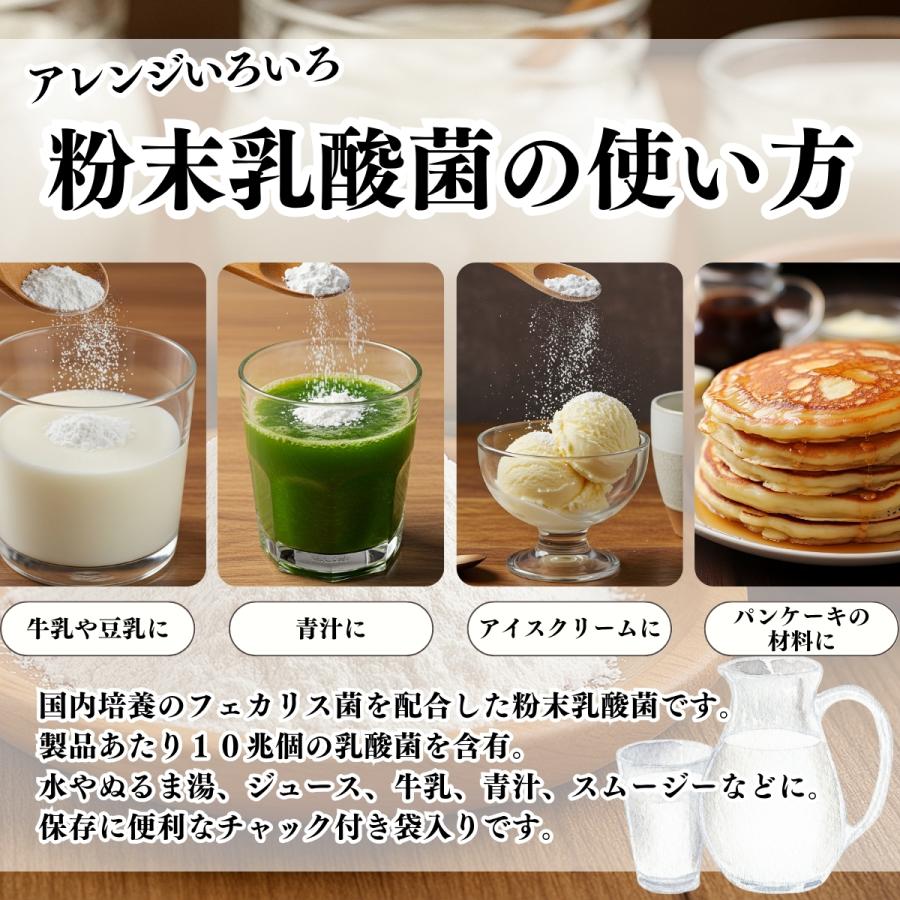 自然健康社 粉末乳酸菌 10兆個 1kg×2個 乳酸菌 サプリ サプリメント