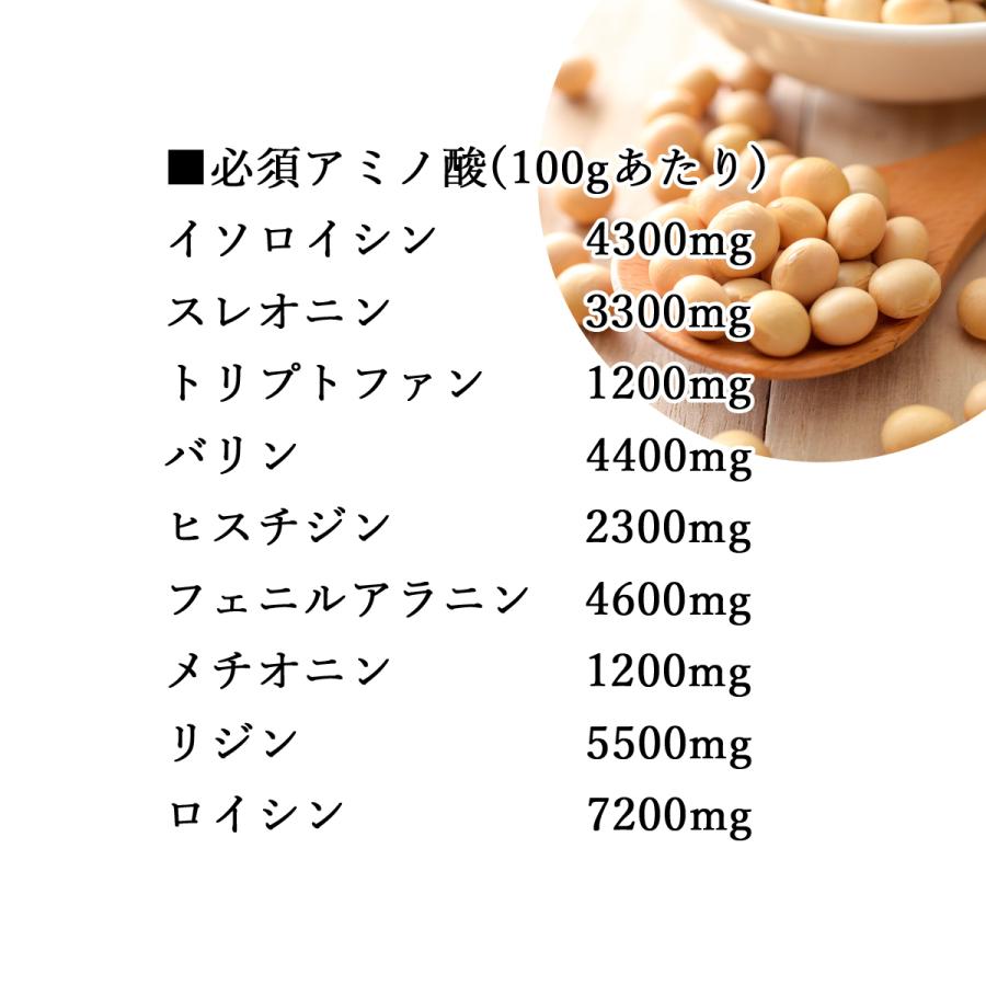 純正プロテイン 500g×4個 ソイ 大豆 プロテイン 無添加 女性 高齢者 送料無料｜hl-labo｜03