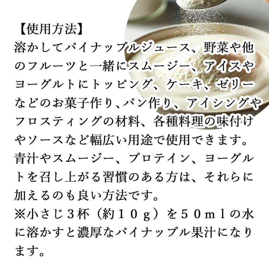パイナップル パウダー 500g×4個 フルーツ パイン アップル 粉末_12