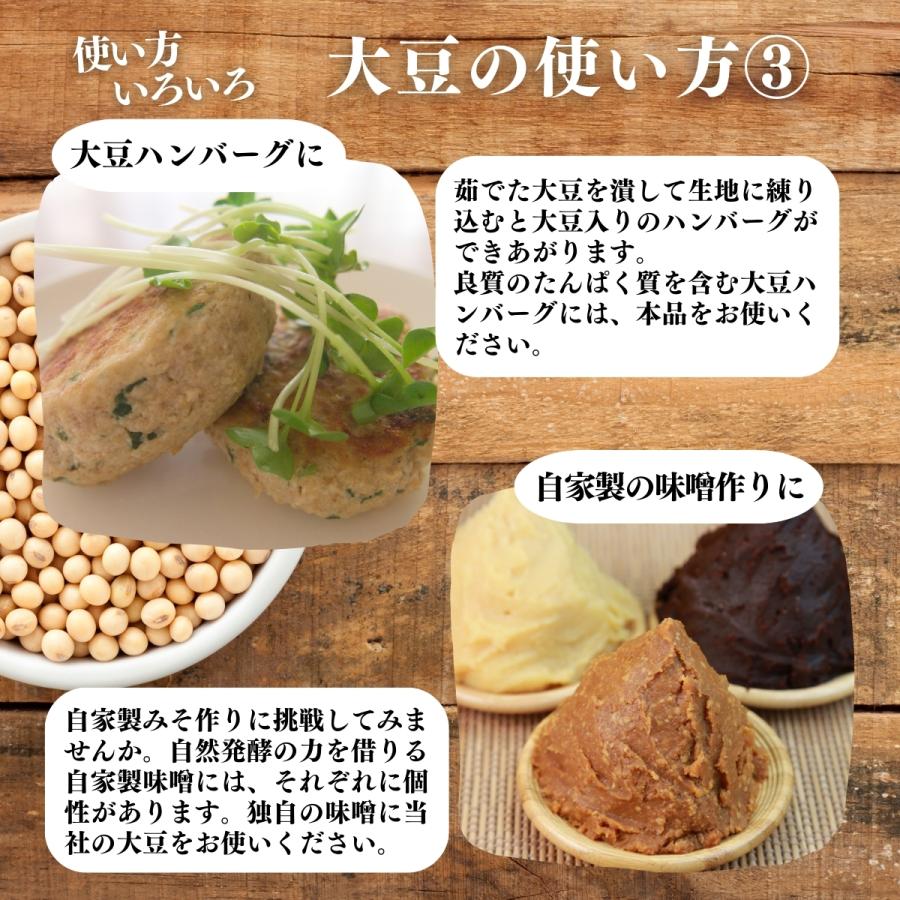大豆 1kg×5個 国産 北海道産 トヨマサリ とよまさり ユキホマレ 乾燥 無添加 味噌用 豆乳用 生豆 | 自然健康社 | 11