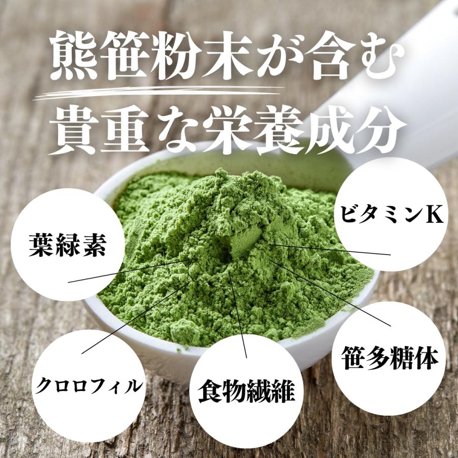 クマザサ青汁粉末 1kg×5個 熊笹 パウダー クマザサ茶 国産の画像
