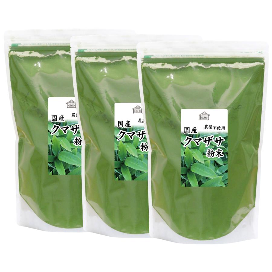 クマザサ青汁粉末 1kg×3個 熊笹 パウダー クマザサ茶 国産_13