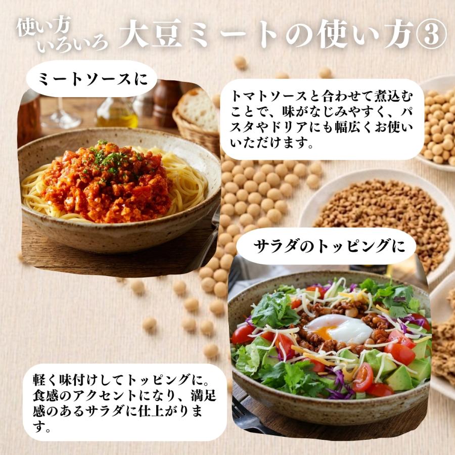 大豆ミート 1kg×10個 ミンチ 国産 業務用 北海道産 大豆 100% 無添加 そぼろタイプ_13
