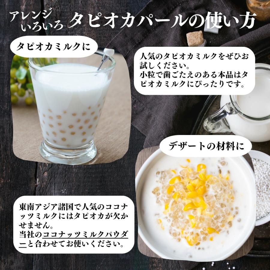 タピオカパール 小粒 1kg×10個 パールタピオカ ミニ 2mm 3mmの画像