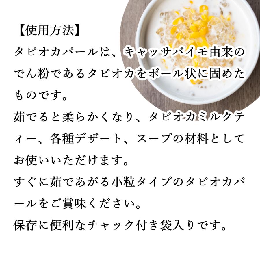 タピオカパール 小粒 1kg×10個 パールタピオカ ミニ 2mm 3mmの画像
