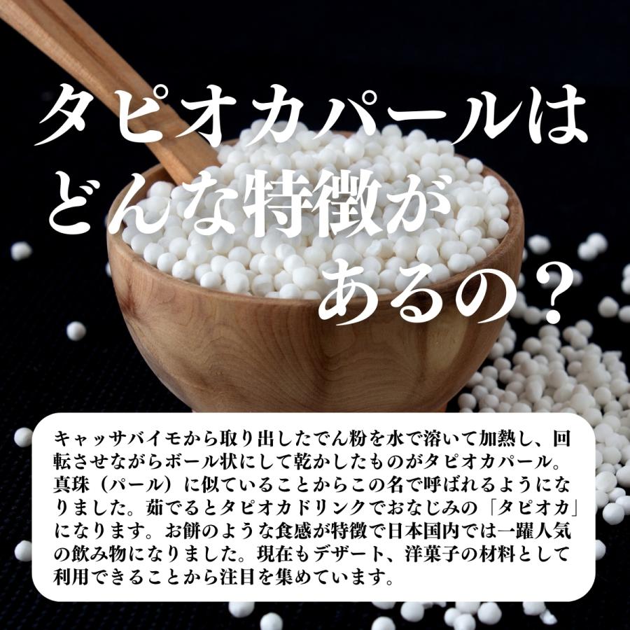 タピオカパール 小粒 1kg×10個 パールタピオカ ミニ 2mm 3mmの画像