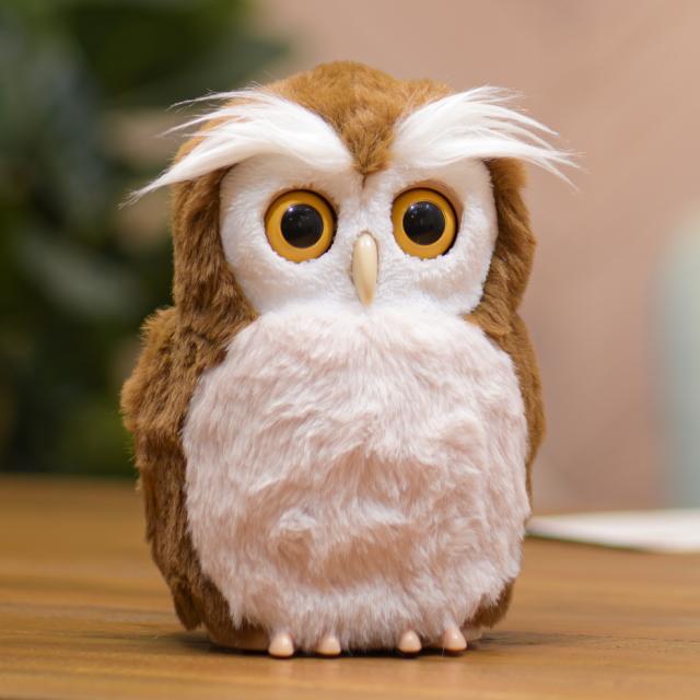 開運アドバイザー ハッピーふくろう ぬいぐるみ 人形 ロボットの