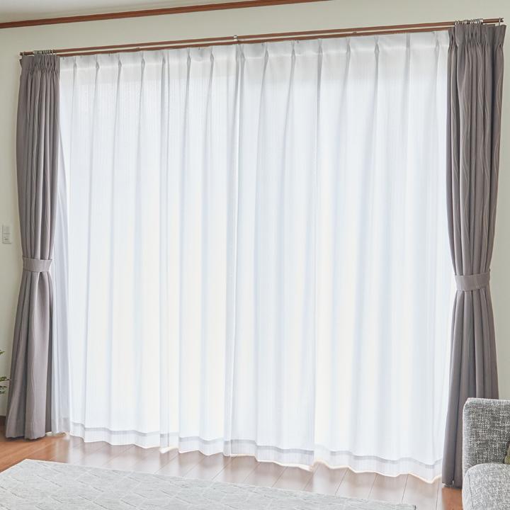 TEIJIN（テイジン） ホームプロテクトレースカーテン 2枚組 100×176cm