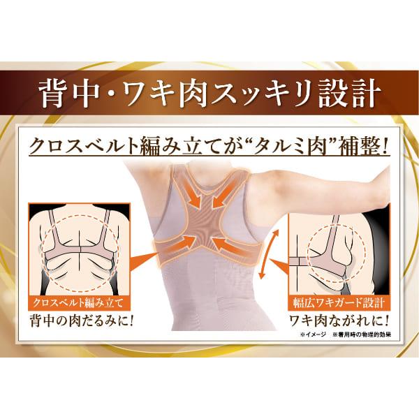 樫木裕実監修 24H健康くびれ筋ビューティシェイパー ボディスーツ 補正
