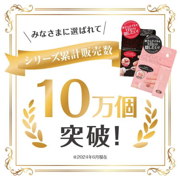 ネイル用コンシーラー カモフラネイル 5ml ネイル ジェルネイル デコネイル 隠す 一日だけ隠したい 出張 冠婚葬祭 来客時 ネイルオフ | PROIDEA | 05