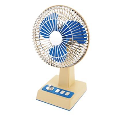 レトロ 卓上扇風機 昭和レトロなデザインのバッテリー内蔵卓上扇風機 - AKIBA PC
